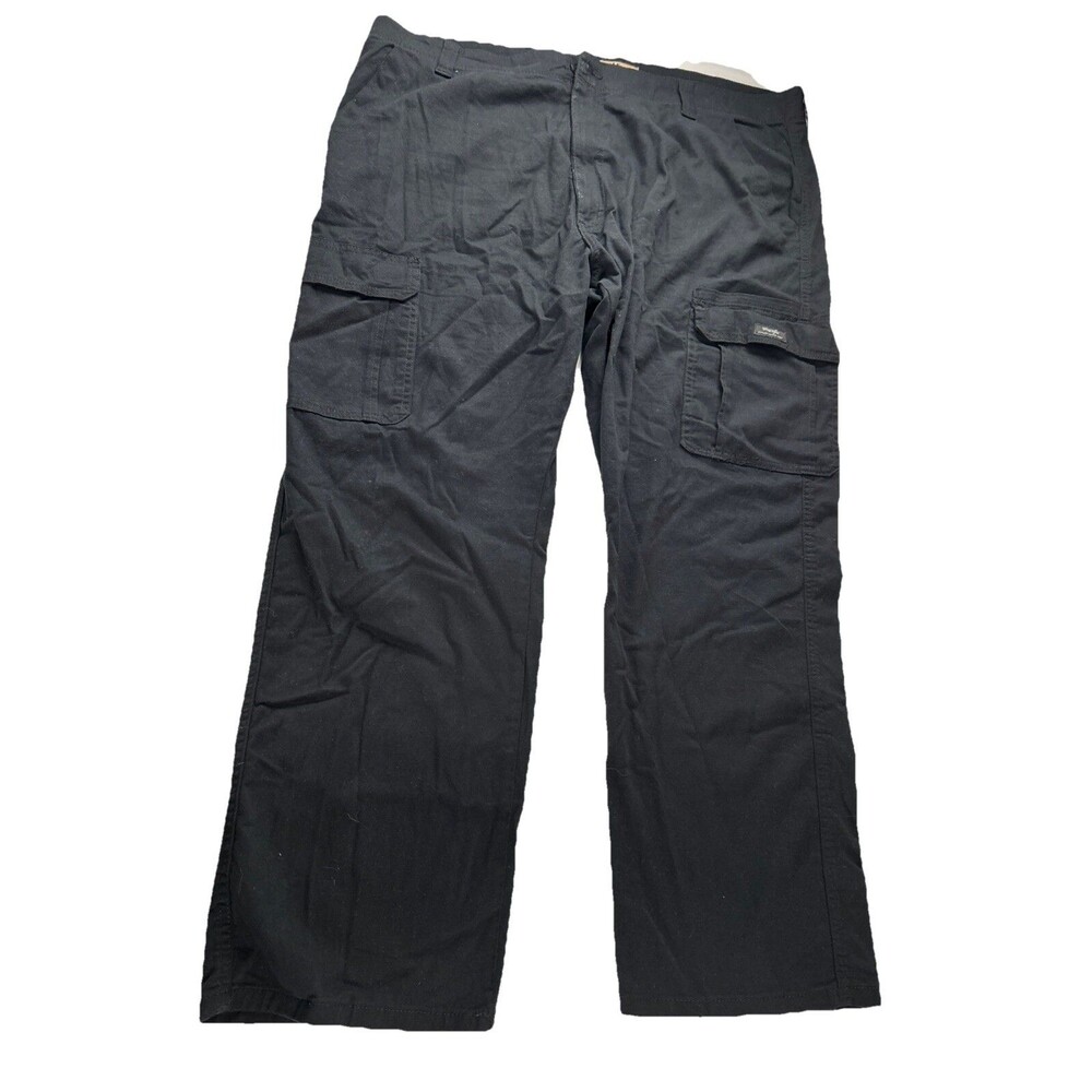 Wrangler Authentics Mens Cargo Pants 42x30 Black